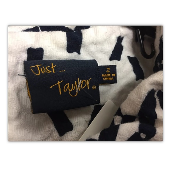 Just Taylor, dress, white/black, casual, size 2.: - Picture 11 of 11